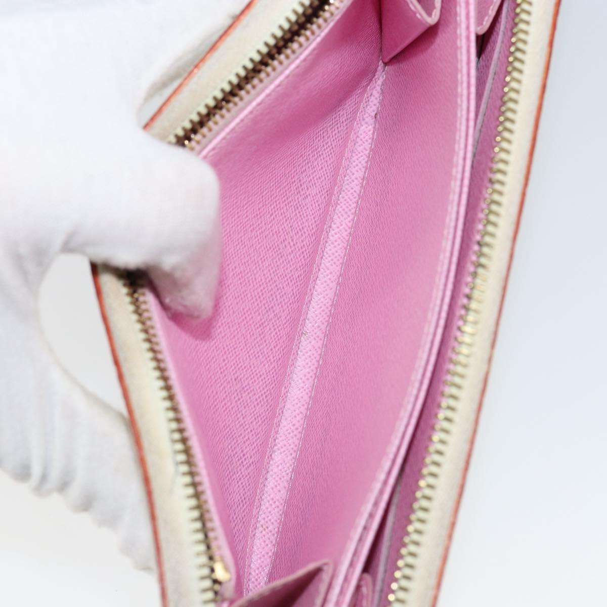 LOUIS VUITTON Monogram Multicolor Zippy Wallet Wallet White M60241 Auth 152436