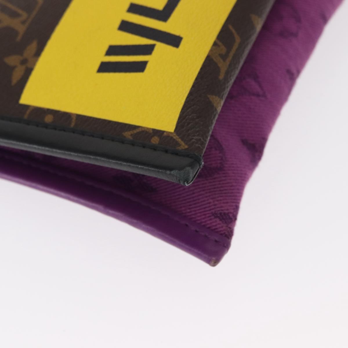 LOUIS VUITTON Monogram Monogram Denim Flat Messenger Bag M44641 LV Auth 152437A