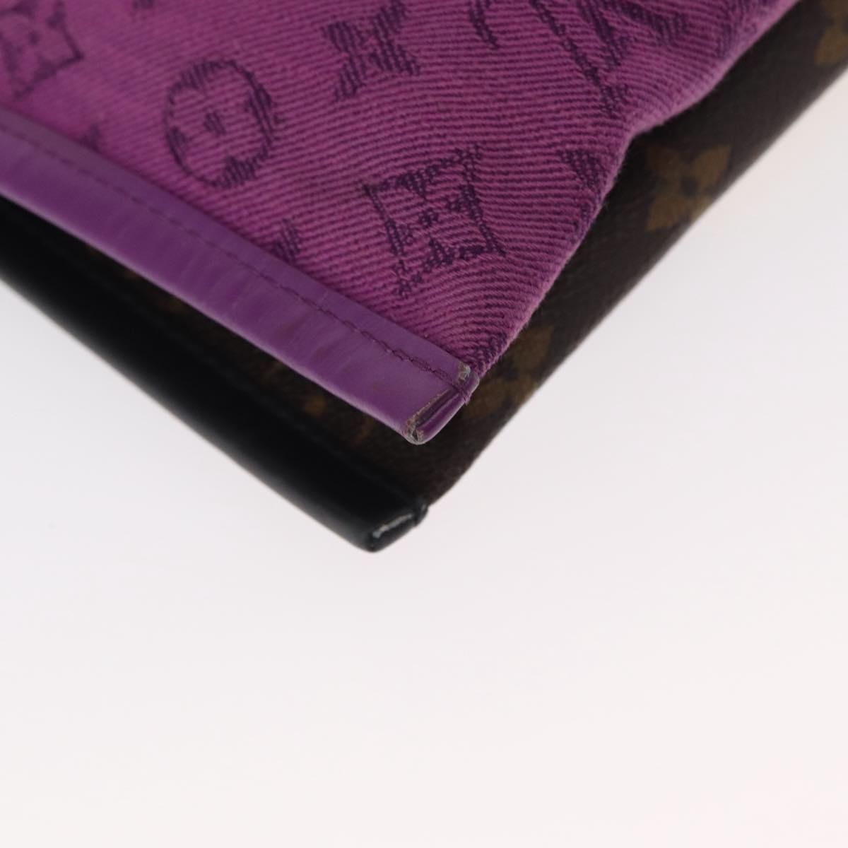 LOUIS VUITTON Monogram Monogram Denim Flat Messenger Bag M44641 LV Auth 152437A