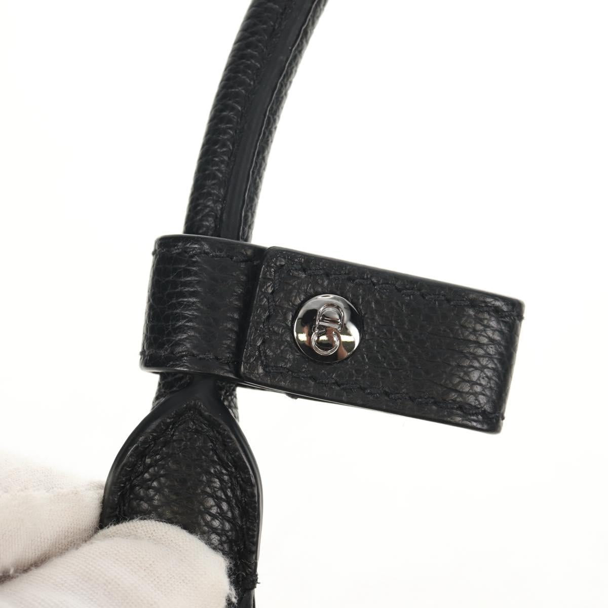 Christian Dior Trotter Canvas Jacquard Lango 50 Bag Navy Silver Auth 152454SM