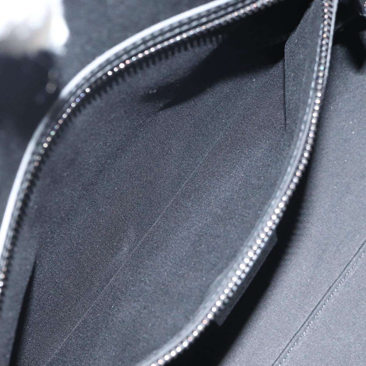 Christian Dior Trotter Canvas Jacquard Lango 50 Bag Navy Silver Auth 152454SM