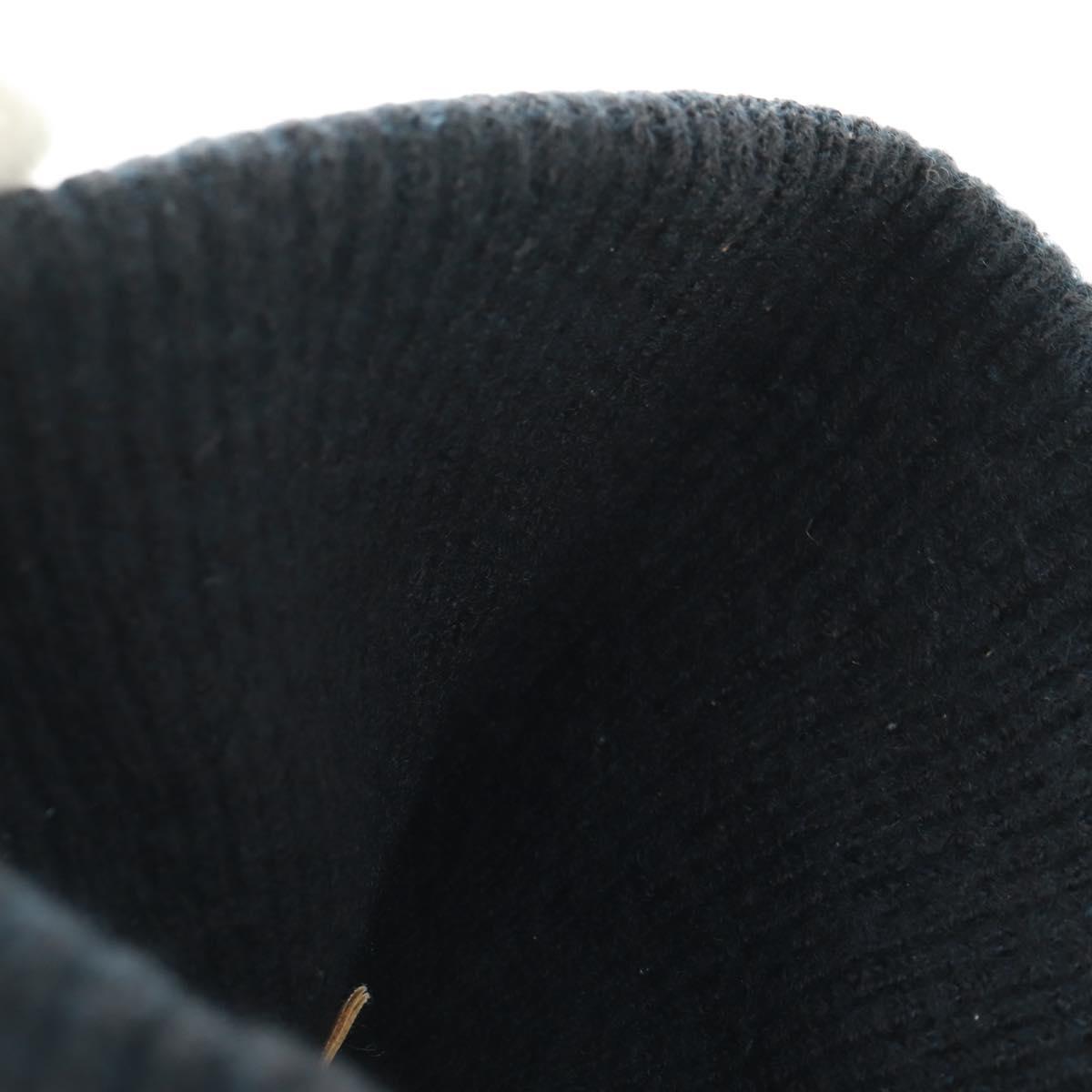 Chrome Hearts Knitted Fabrics Cap Wool Black Auth 152457M