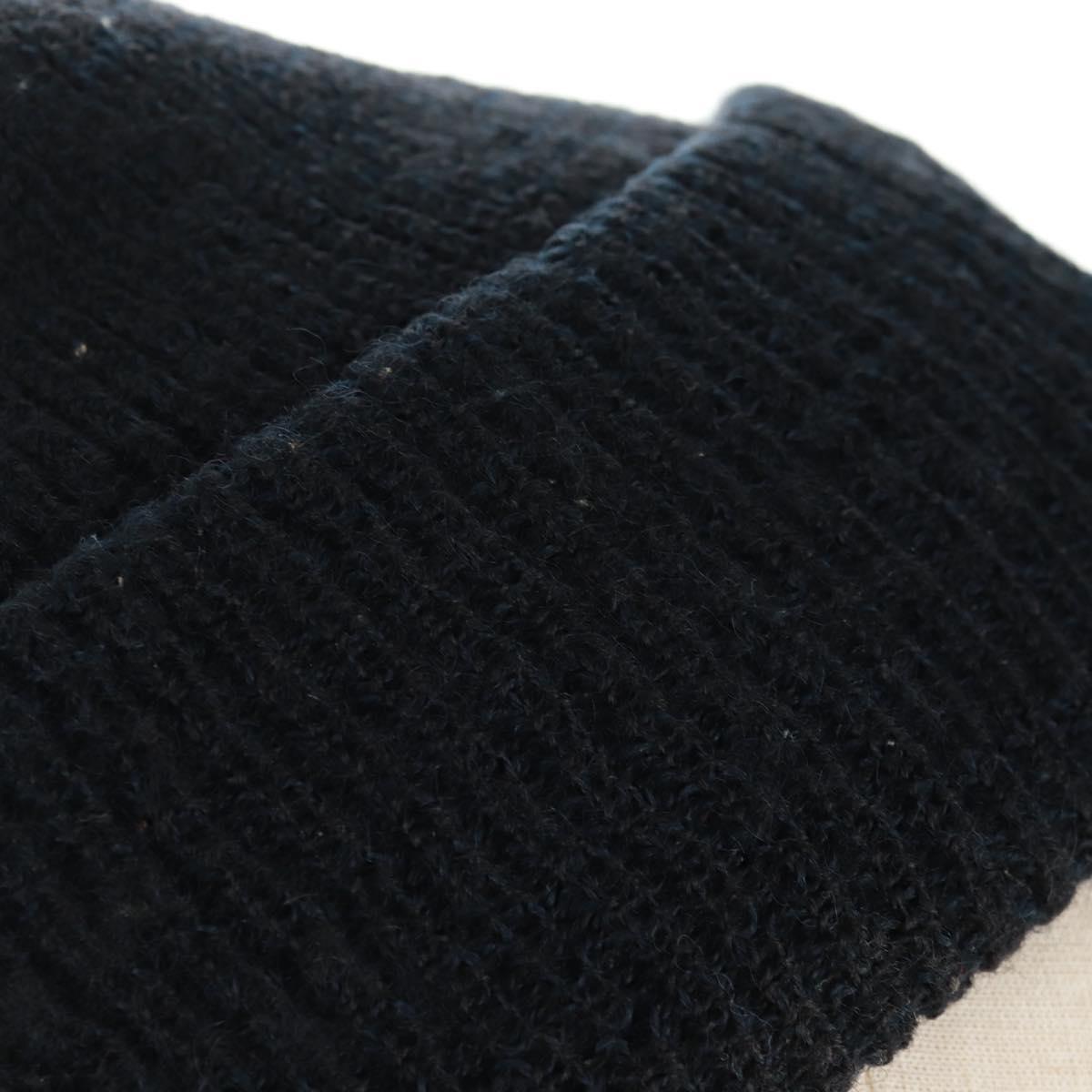 Chrome Hearts Knitted Fabrics Cap Wool Black Auth 152457M