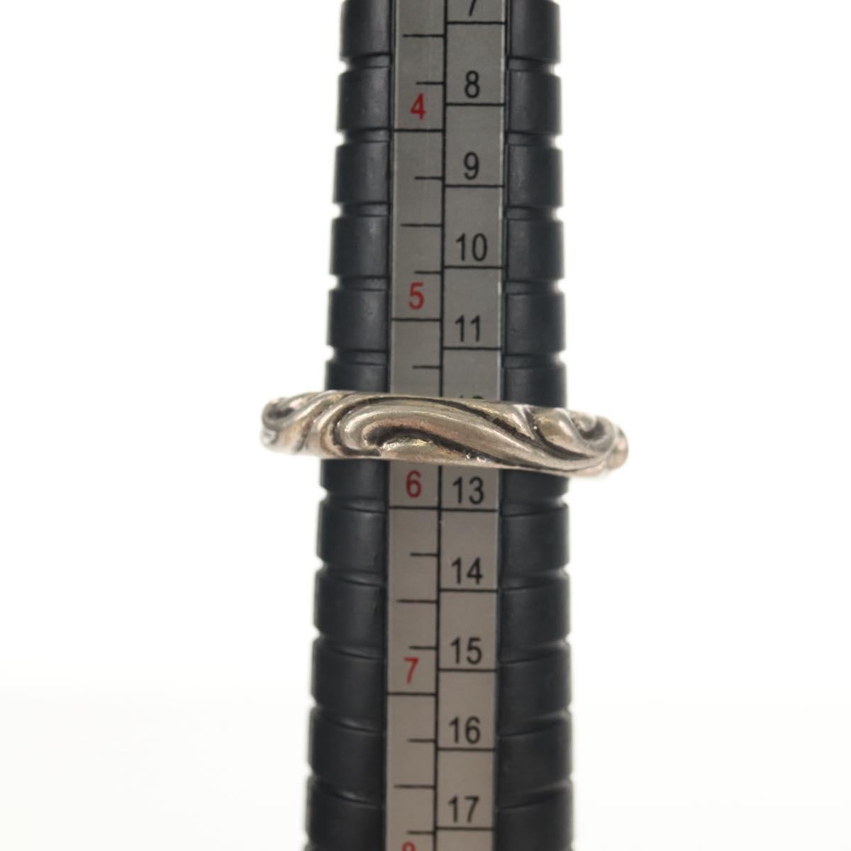 Chrome Hearts Scroll Band Ring Ag925 Silver #1(JP Size) Auth 152460M