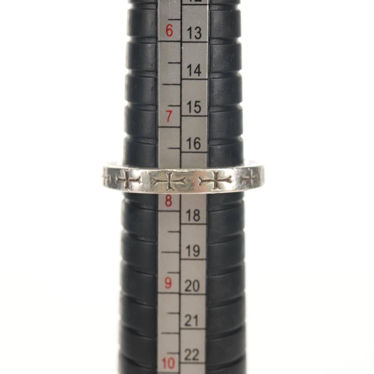 Chrome Hearts Spacer Ring Ag925 Silver Auth 152461M