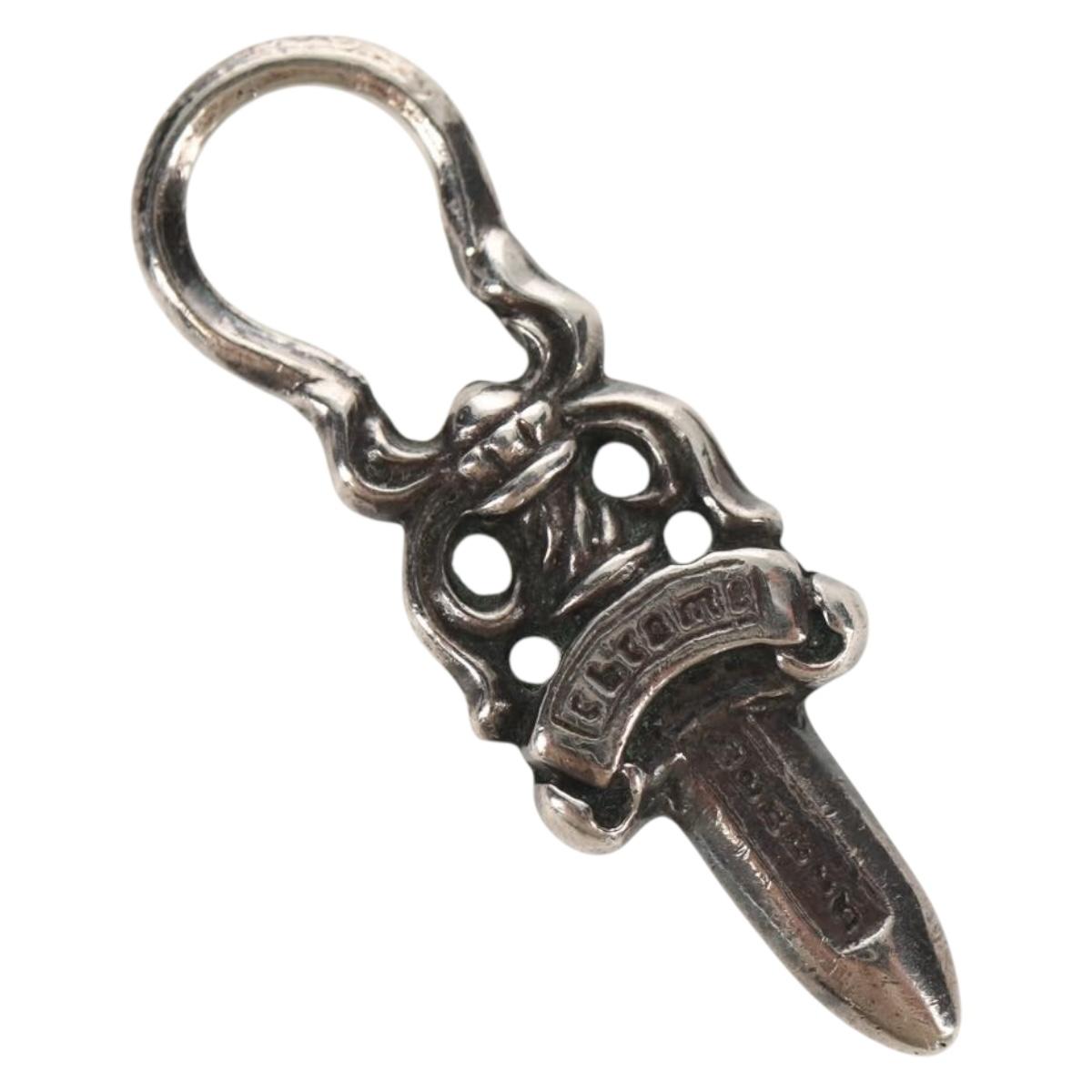 Chrome Hearts Dagger Pendant Top Charm Ag925 Silver Auth 152465M