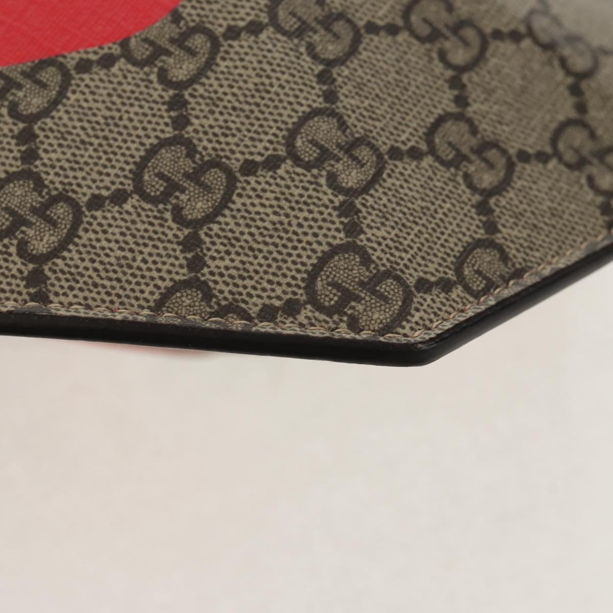 GUCCI GG Supreme Chain Shoulder Bag PVC Beige Gold 678131 Auth 152468AM