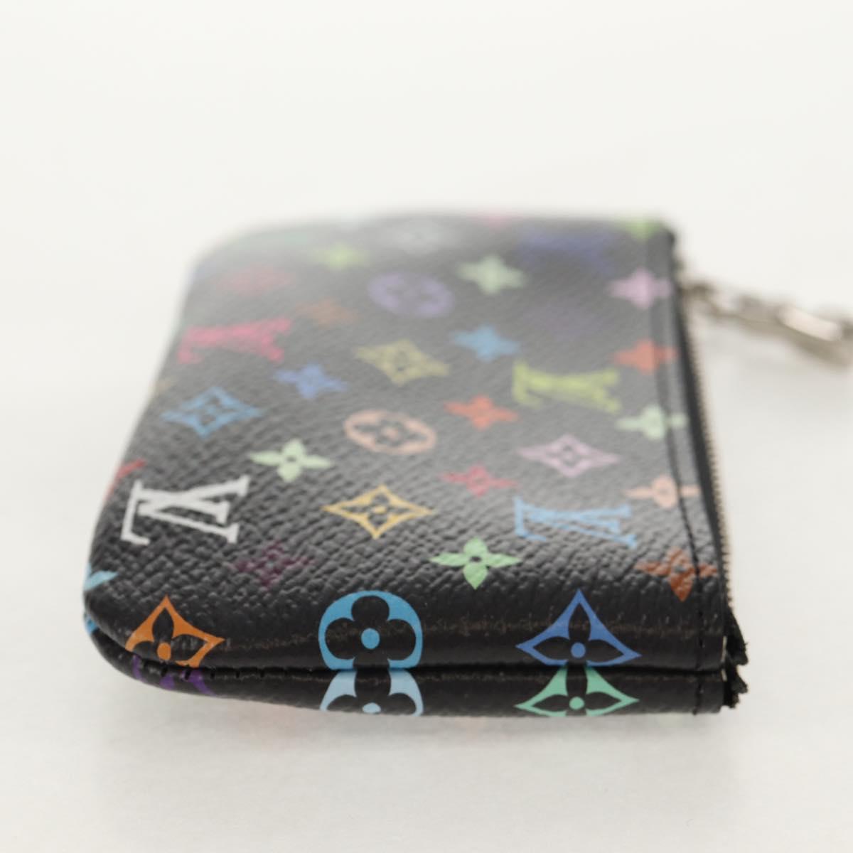 LOUIS VUITTON Multicolor Pochette Cles NM Coin Purse Black M60279 Auth 152469SM