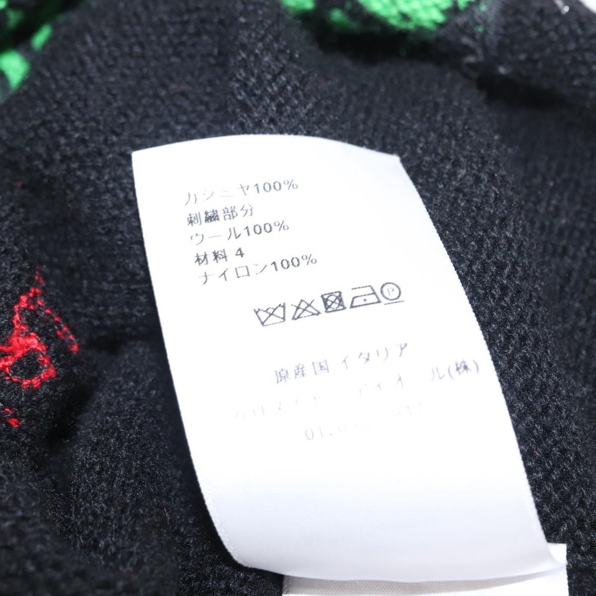 Christian Dior Sweater Cashmere Black Auth 152471M