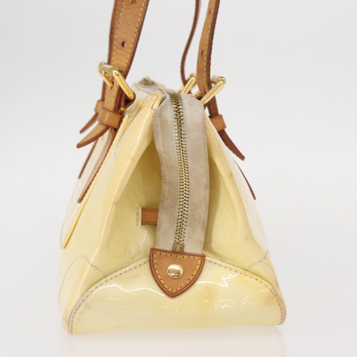 LOUIS VUITTON Monogram Vernis Rosewood Avenue Hand Bag Perle M93508 Auth 152503