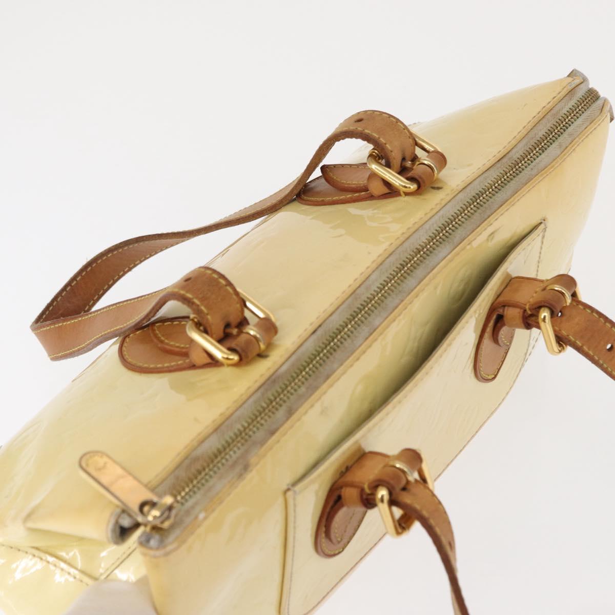 LOUIS VUITTON Monogram Vernis Rosewood Avenue Hand Bag Perle M93508 Auth 152503