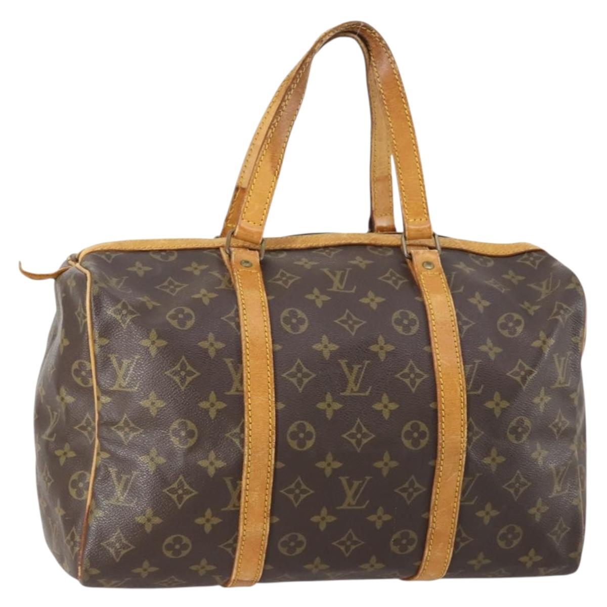 LOUIS VUITTON Monogram Sac Souple 35 Boston Bag M41626 LV Auth 152506