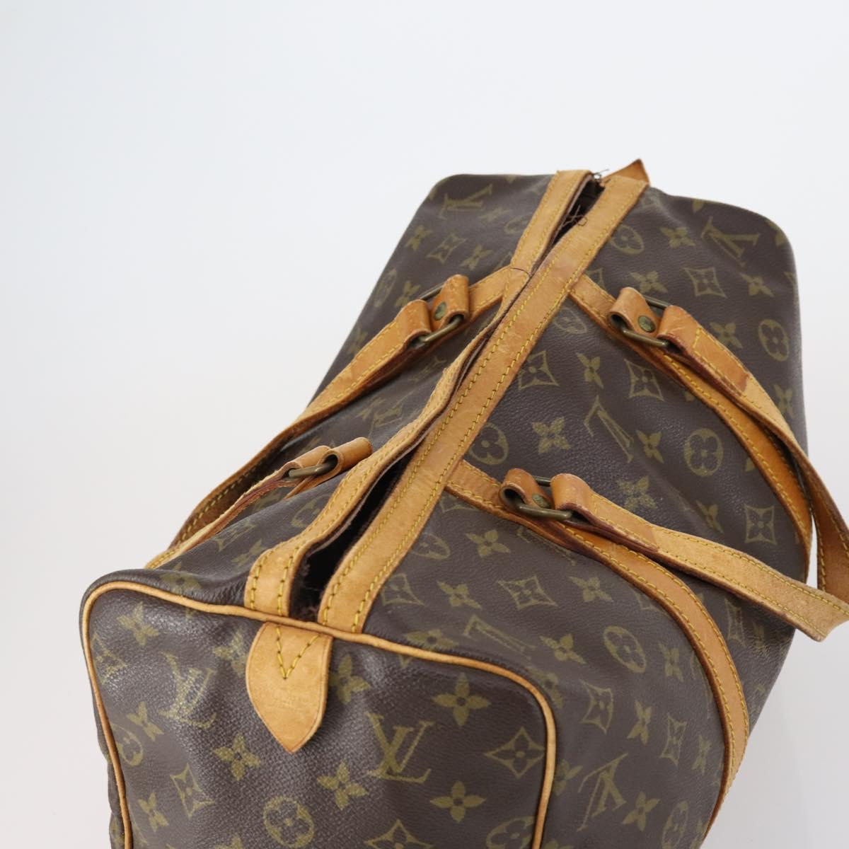 LOUIS VUITTON Monogram Sac Souple 35 Boston Bag M41626 LV Auth 152506