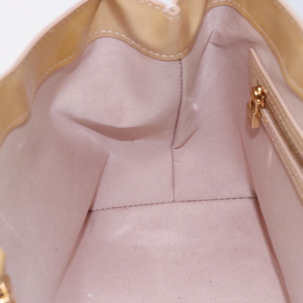 LOUIS VUITTON Monogram Vernis Wilshire PM Bag Rose Florentin M91642 Auth 152514