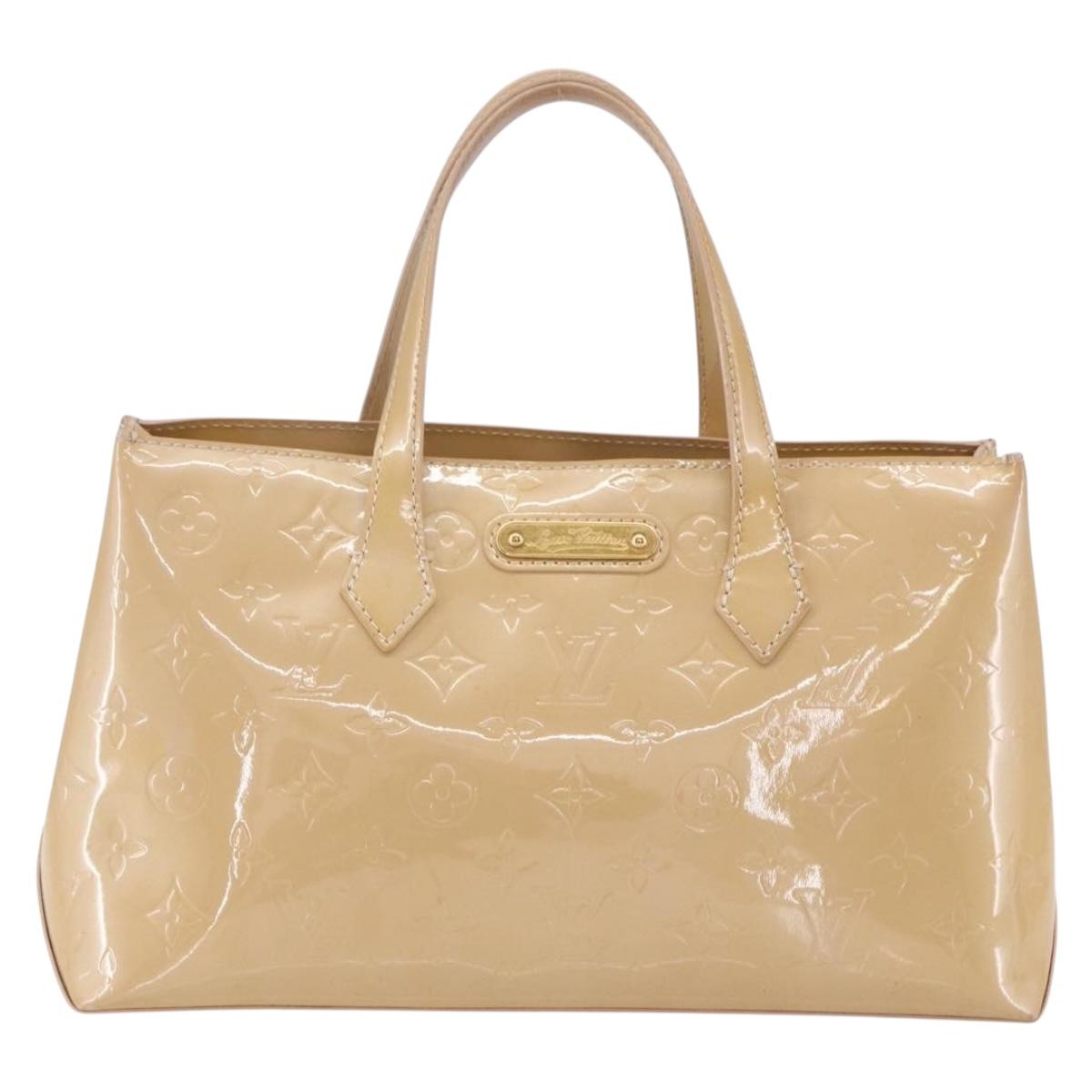 LOUIS VUITTON Monogram Vernis Wilshire PM Bag Rose Florentin M91642 Auth 152514