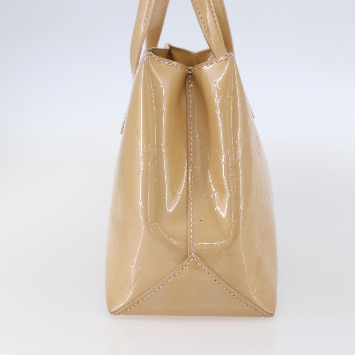 LOUIS VUITTON Monogram Vernis Wilshire PM Bag Rose Florentin M91642 Auth 152514