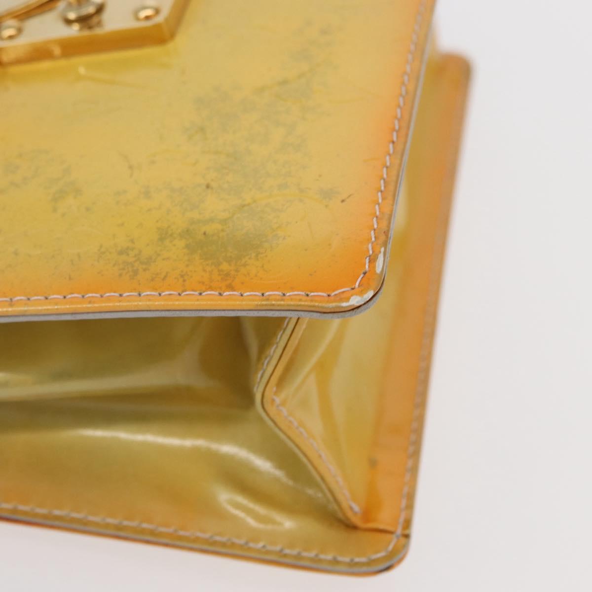 LOUIS VUITTON Monogram Vernis Spring street Hand Bag Gris M91029 LV Auth 152515