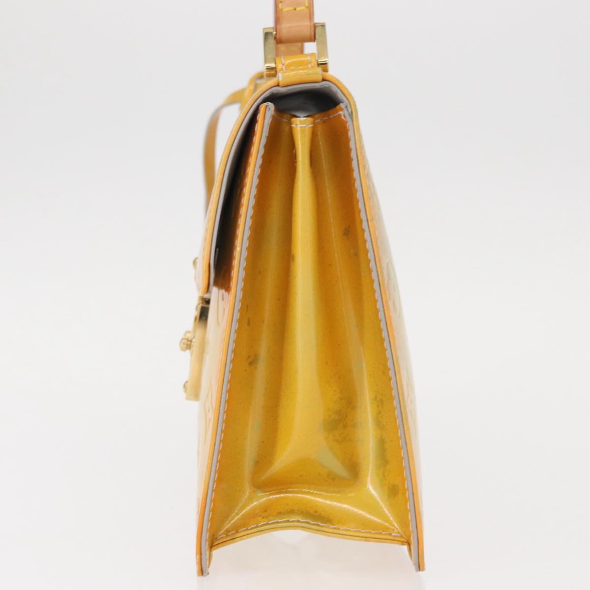 LOUIS VUITTON Monogram Vernis Spring street Hand Bag Gris M91029 LV Auth 152515