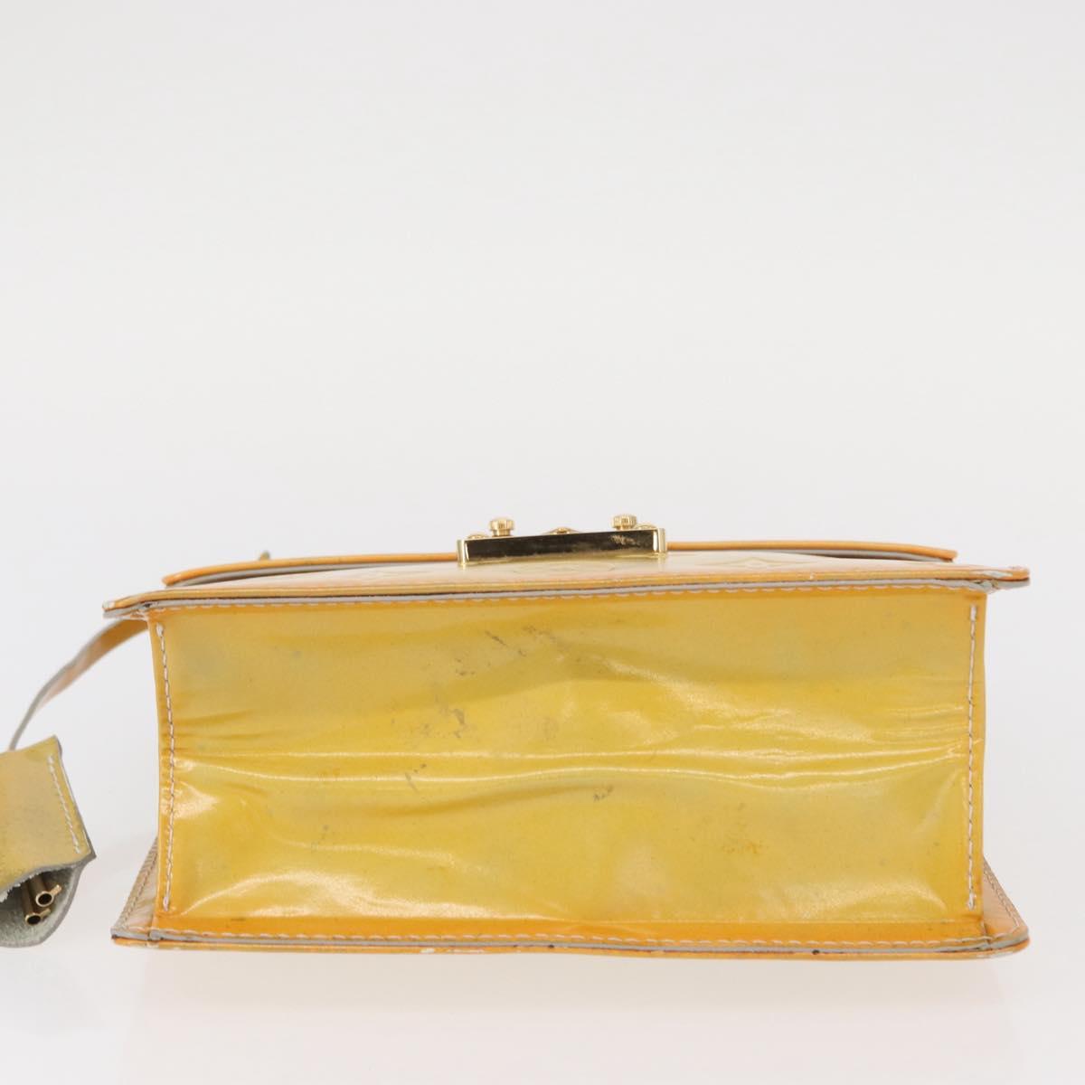 LOUIS VUITTON Monogram Vernis Spring street Hand Bag Gris M91029 LV Auth 152515