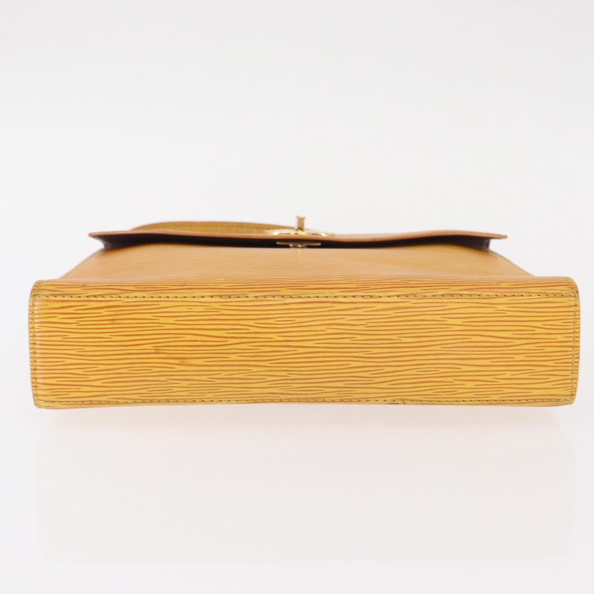 LOUIS VUITTON Epi Malesherbes Hand Bag Tassili Yellow Jonne M52379 Auth 152516