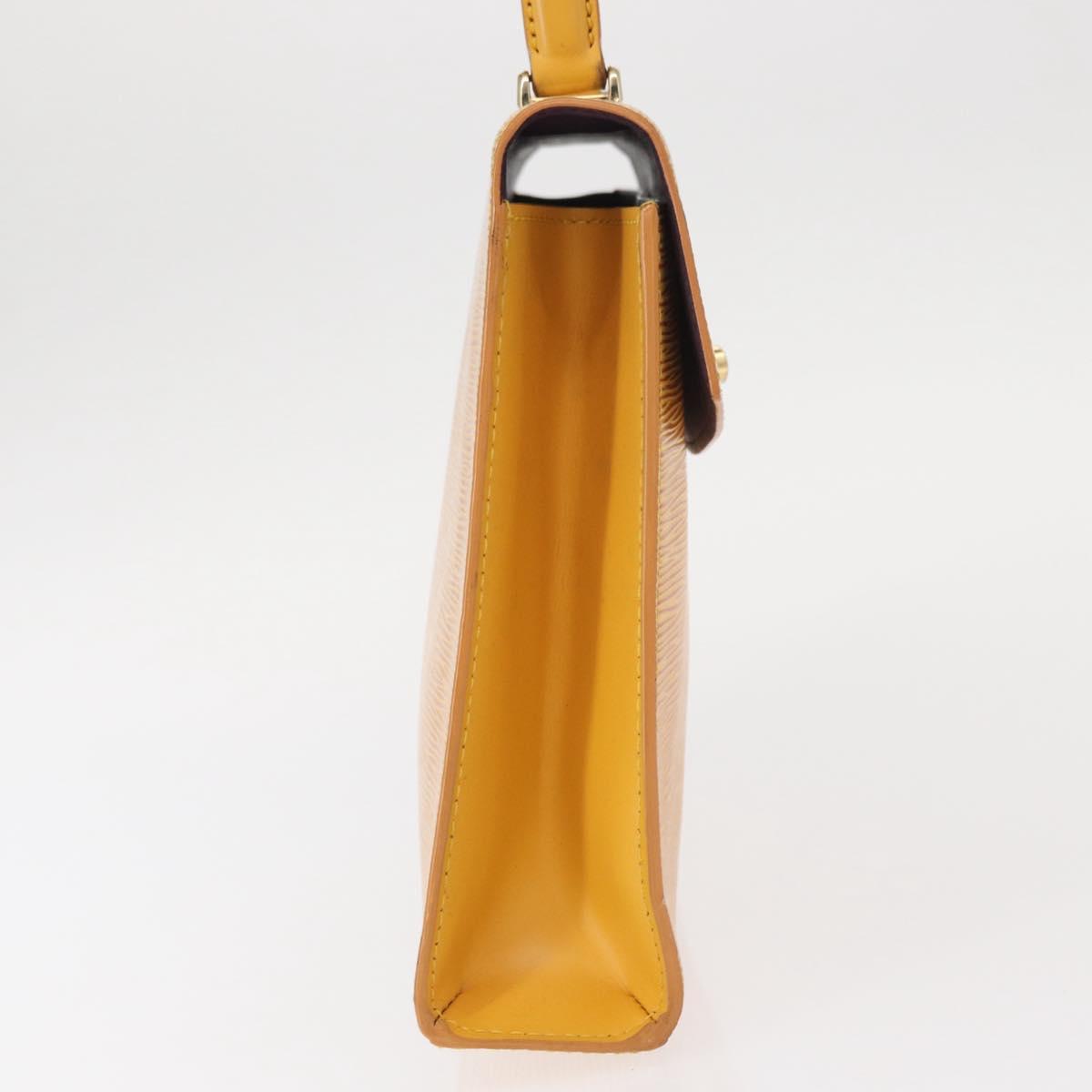 LOUIS VUITTON Epi Malesherbes Hand Bag Tassili Yellow Jonne M52379 Auth 152516