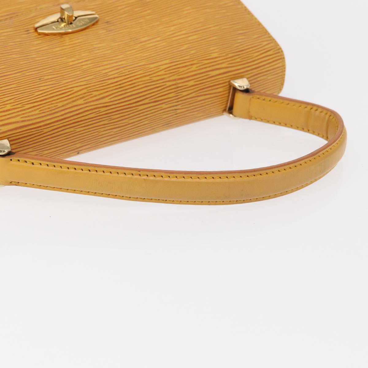 LOUIS VUITTON Epi Malesherbes Hand Bag Tassili Yellow Jonne M52379 Auth 152516