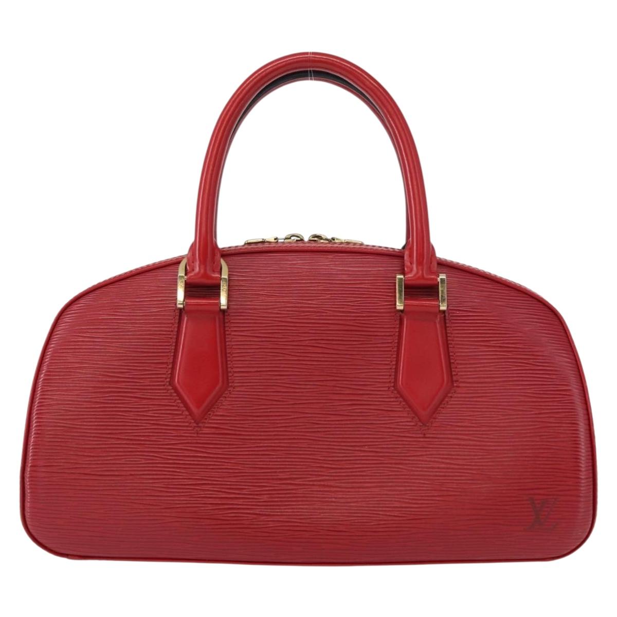 LOUIS VUITTON Epi jasmine Hand Bag Red M52087 LV Auth 152517