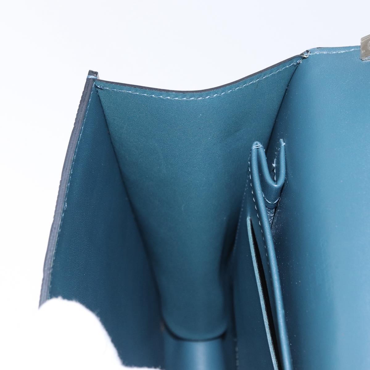 LOUIS VUITTON Damier Vernis Club Bag Green Petrol Blue M92128 LV Auth 152522