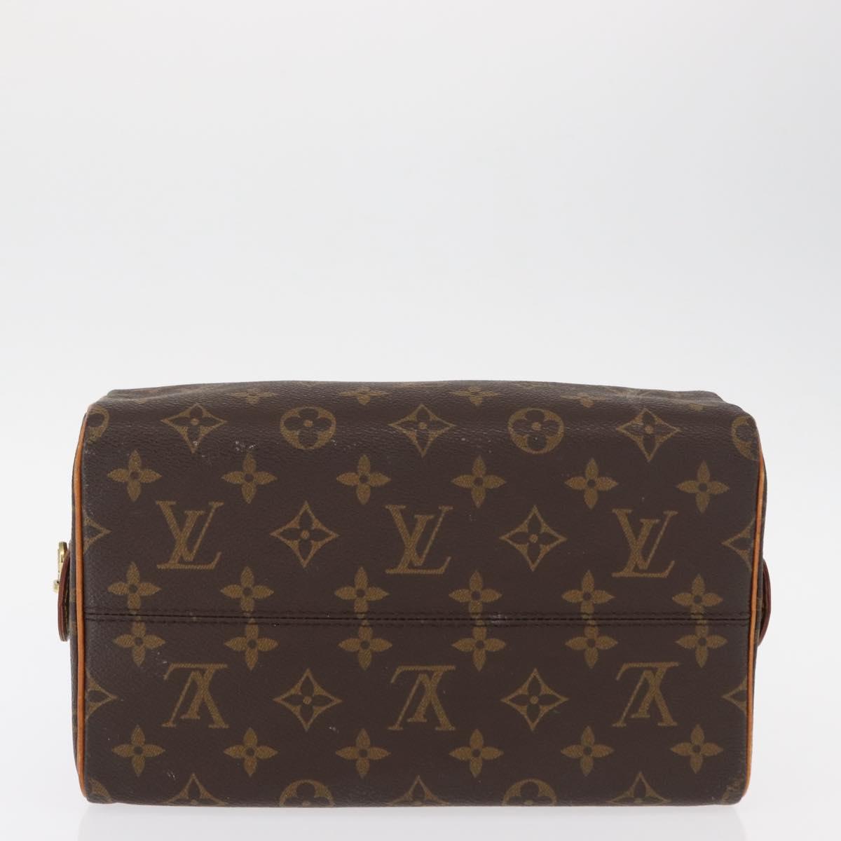 LOUIS VUITTON Monogram Trousse Patte Pression Cosmetic Pouch M47636 Auth 152526