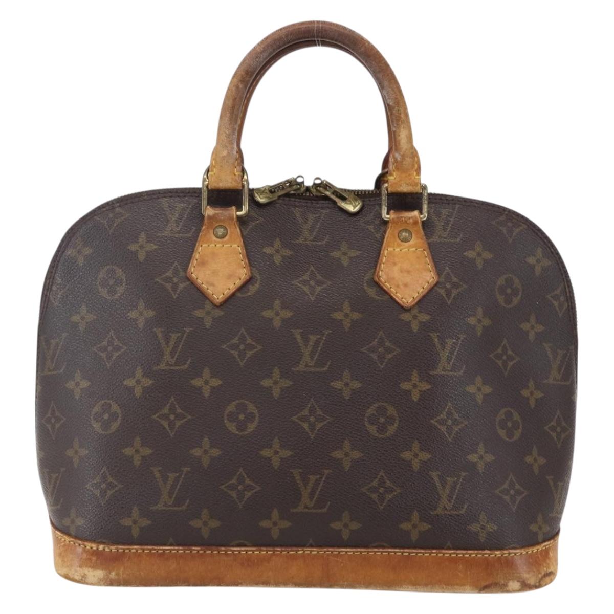 LOUIS VUITTON Monogram Alma Hand Bag M51130 LV Auth 152529