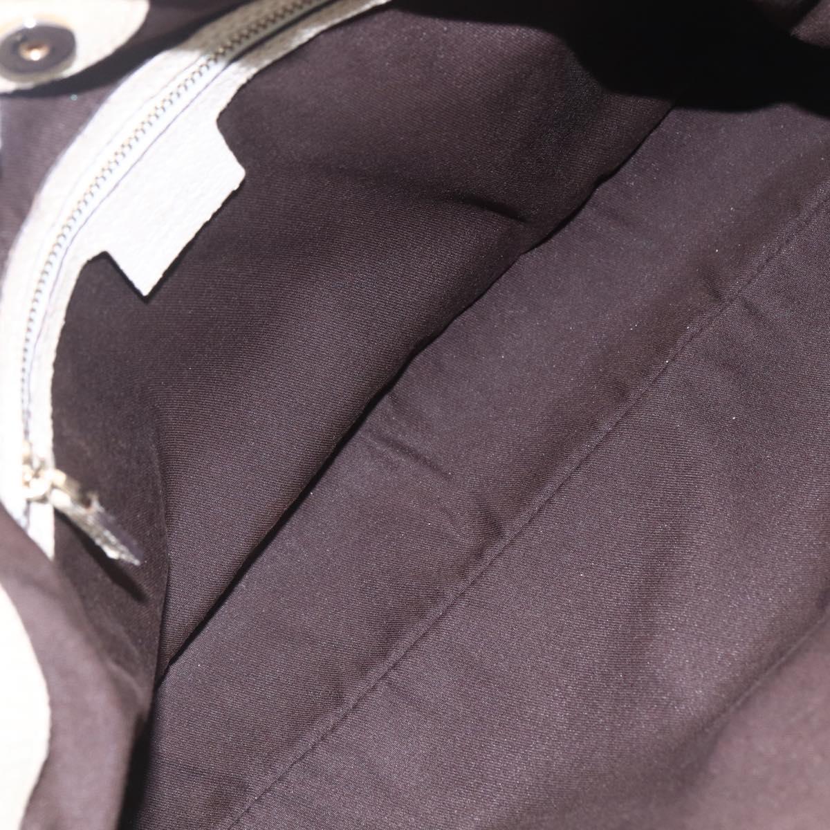 GUCCI GG Canvas Tote Bag Beige Gold 163288 Auth 152561