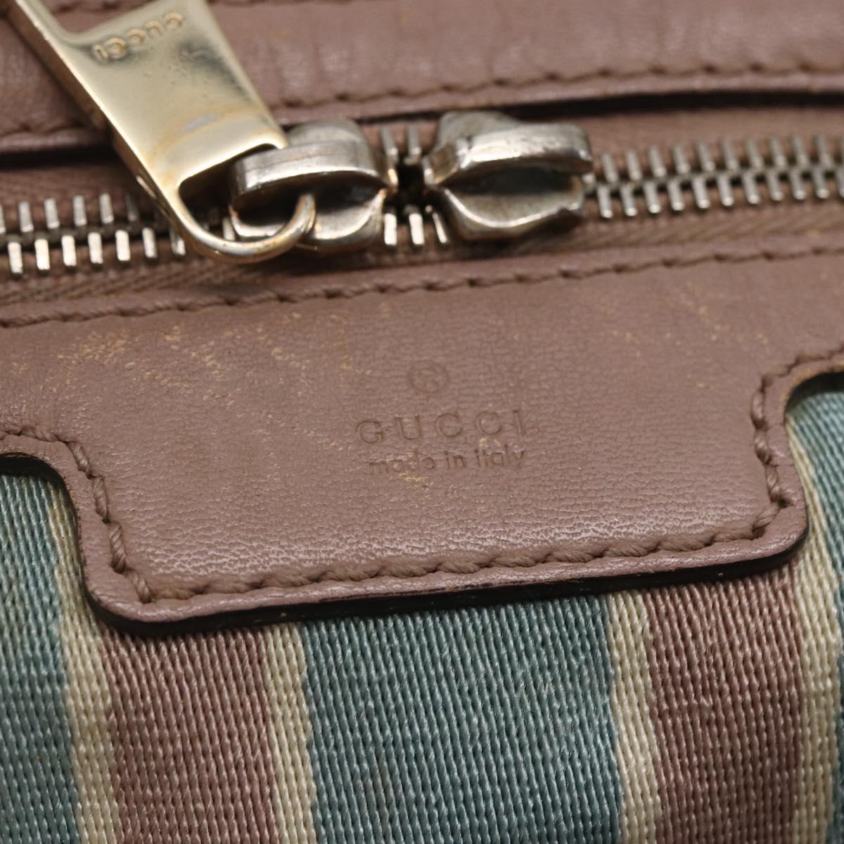 GUCCI GG Canvas Sherry Line Hand Bag 2way Beige Gold 269876 Auth 152562