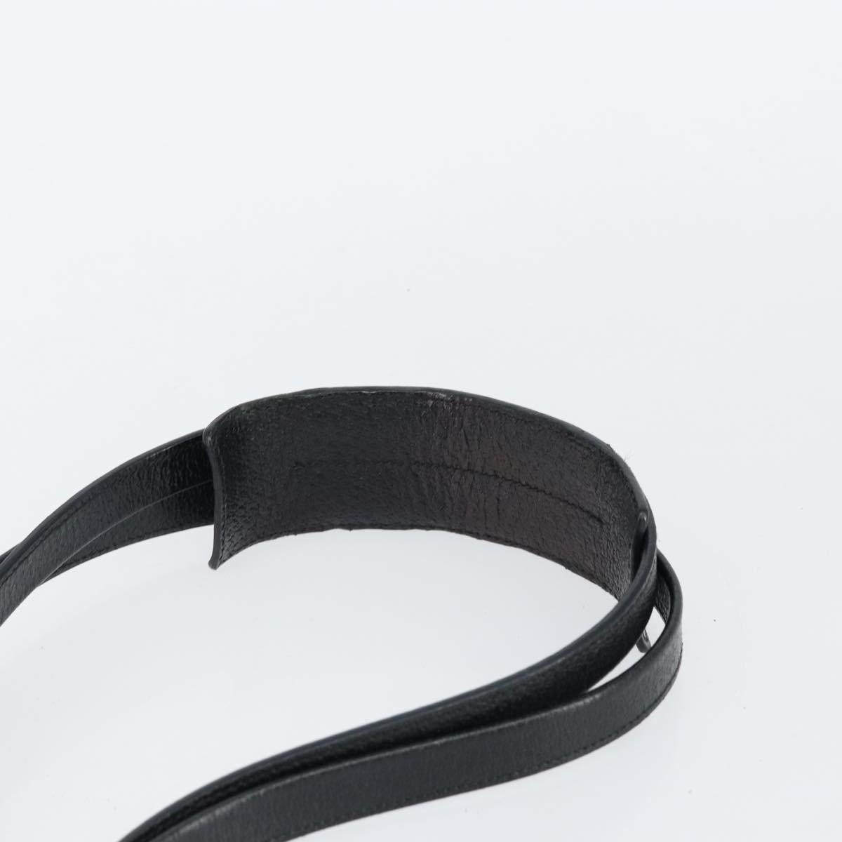 GUCCI GG Canvas Shoulder Bag Black Gold 115514 Auth 152563