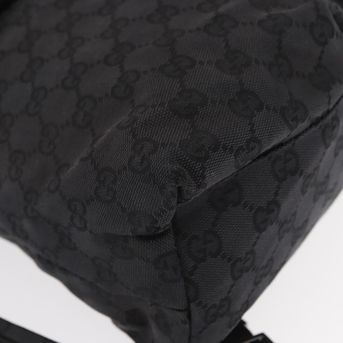 GUCCI GG Canvas Backpack Black 003 0238 Auth 152564
