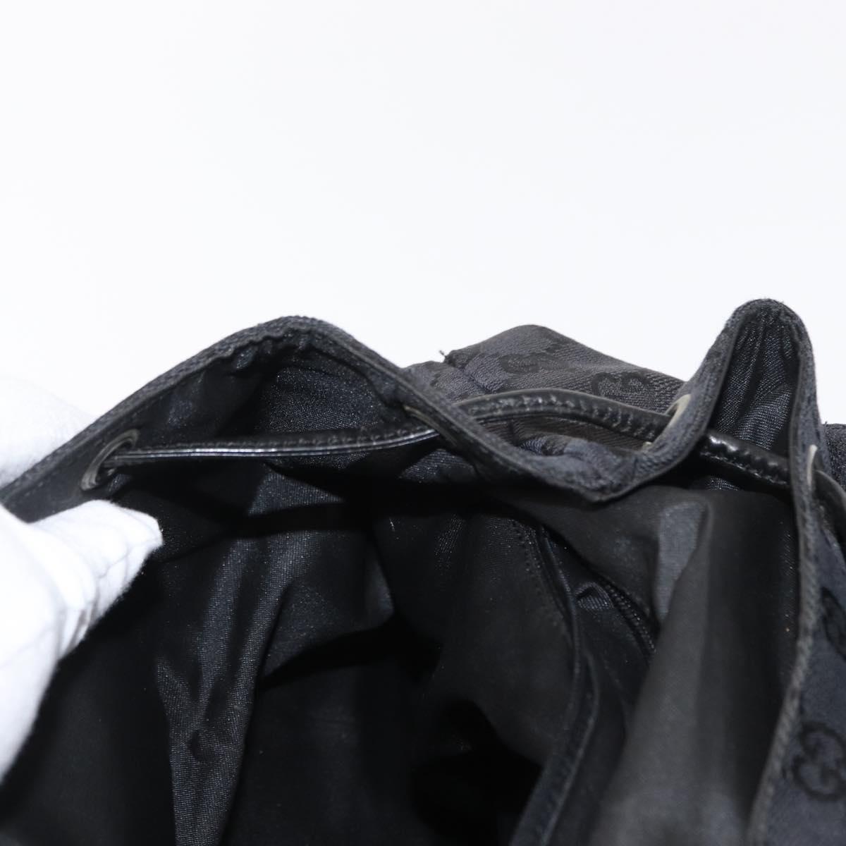 GUCCI GG Canvas Backpack Black 003 0238 Auth 152564