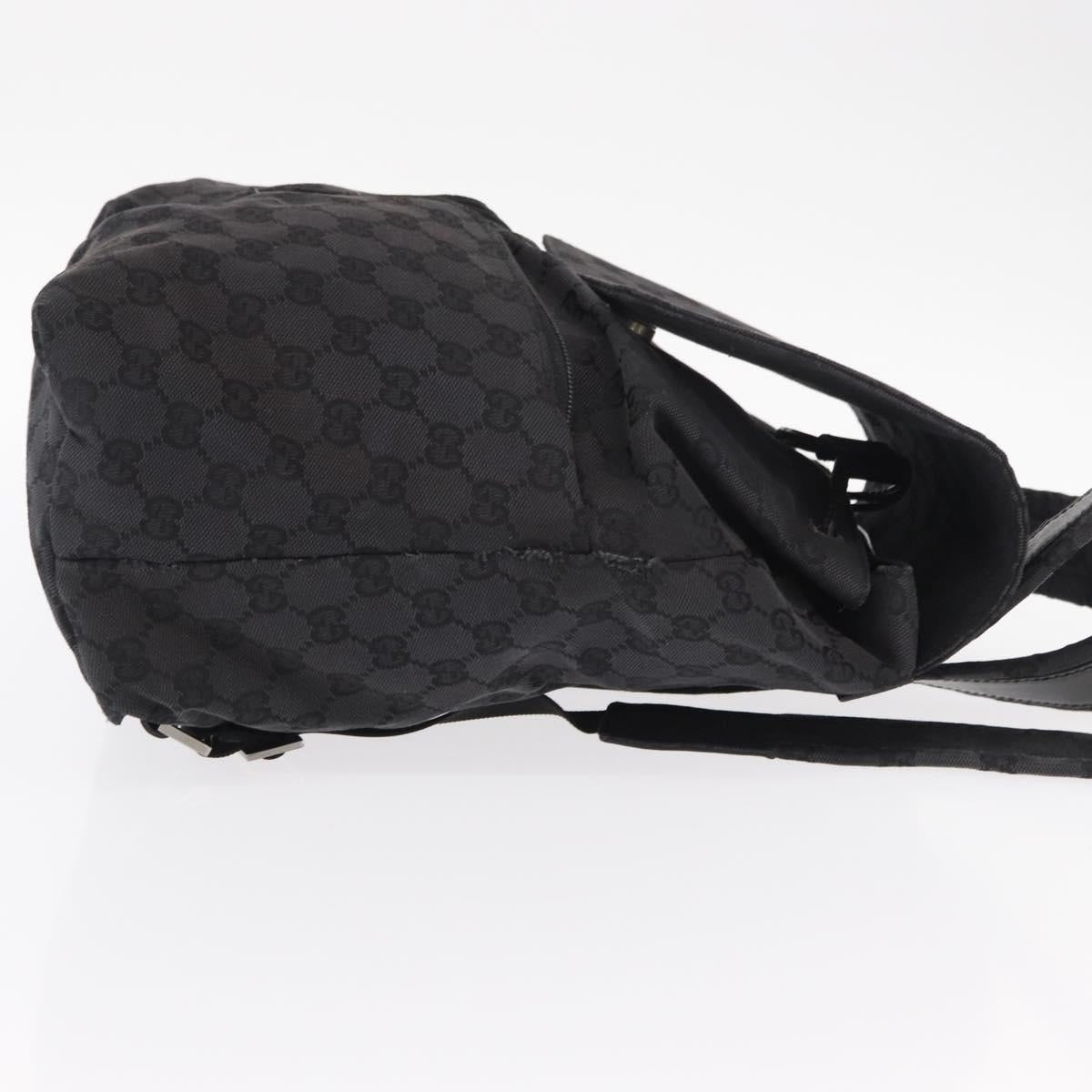 GUCCI GG Canvas Backpack Black 003 0238 Auth 152564