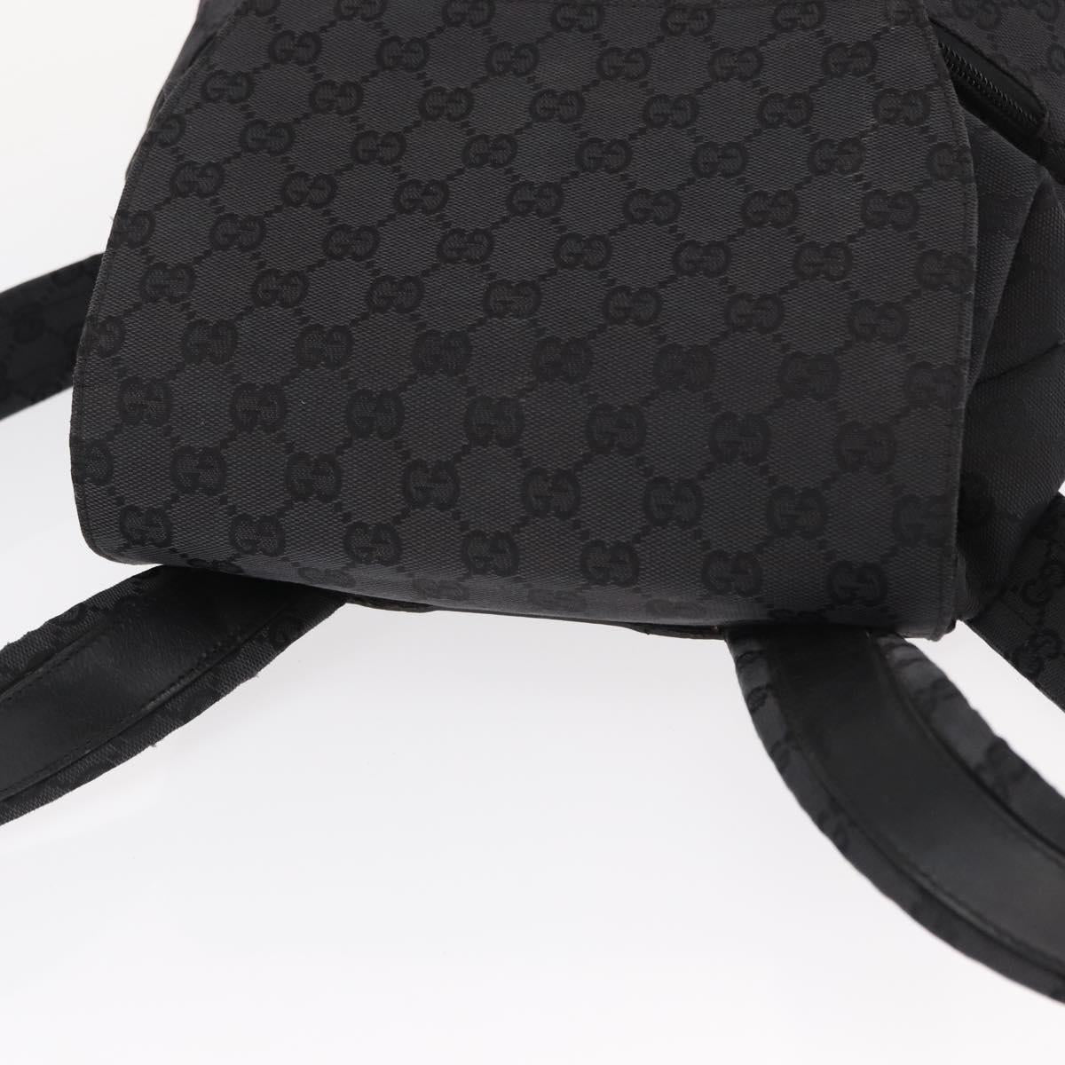 GUCCI GG Canvas Backpack Black 003 0238 Auth 152564