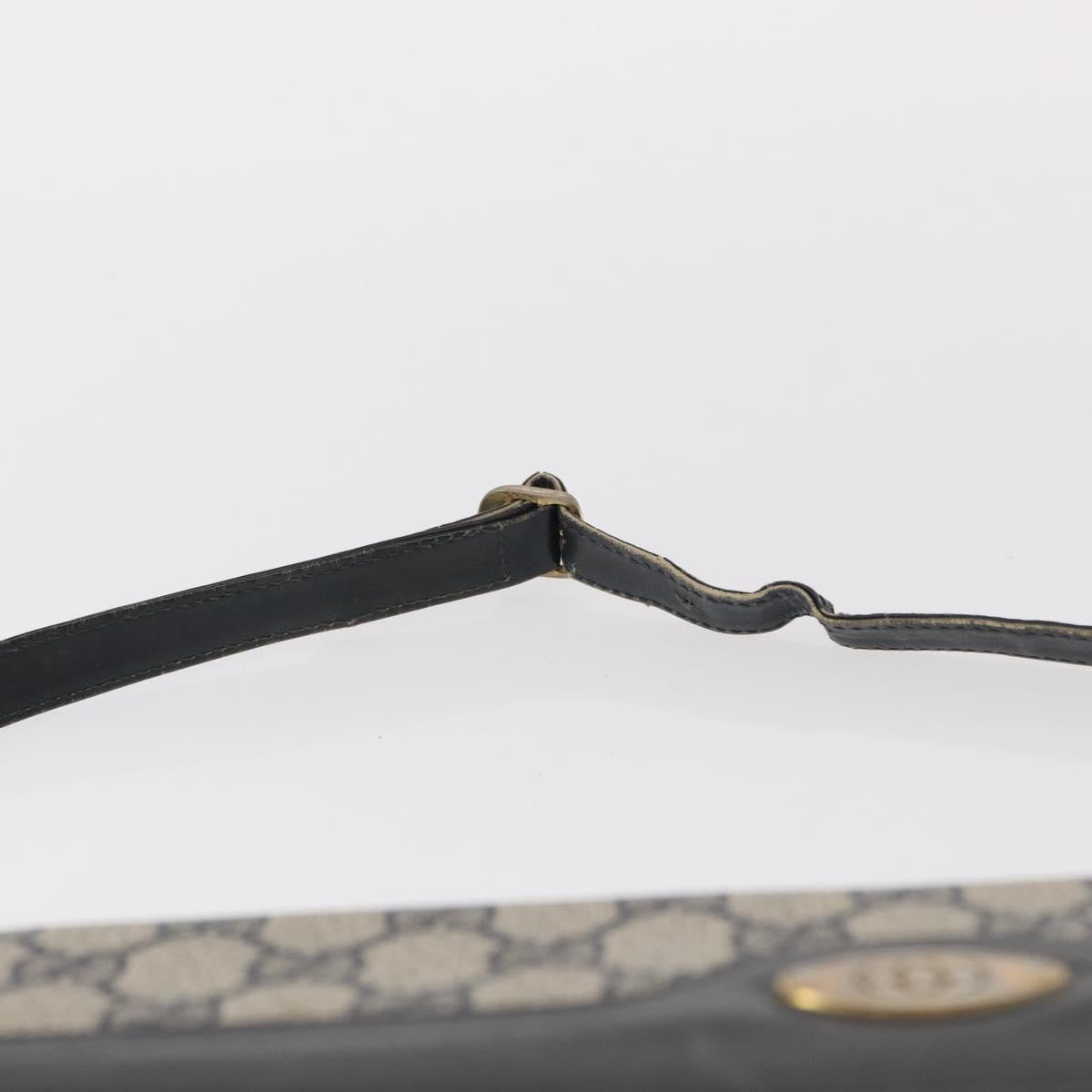 GUCCI GG Supreme Shoulder Bag PVC Navy Gold 004 106 0024 Auth 152571