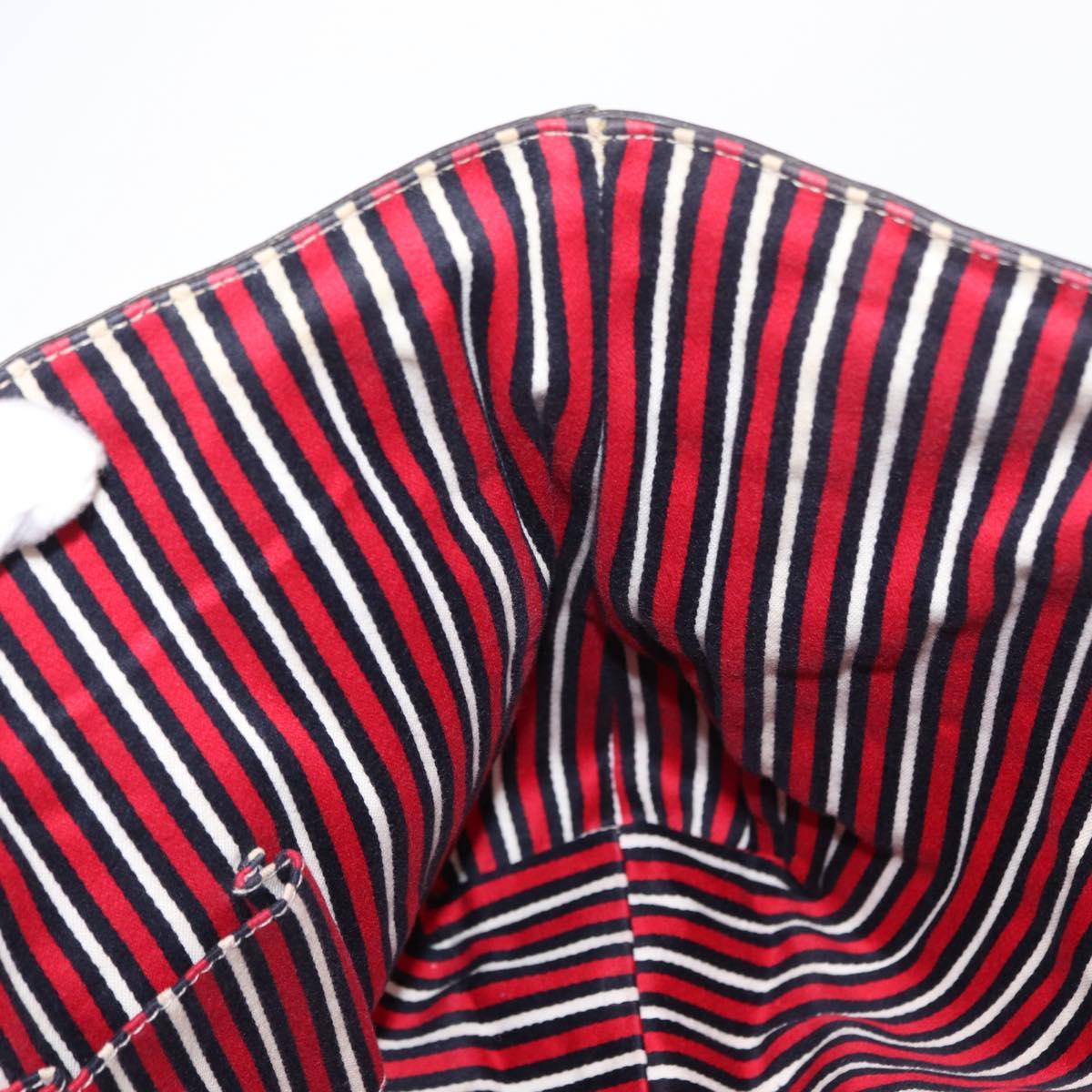 GUCCI Abbey Tote Bag Navy Gold 141472 Auth 152573