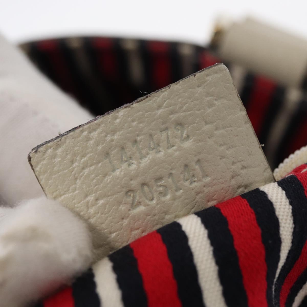 GUCCI Abbey Tote Bag Navy Gold 141472 Auth 152573