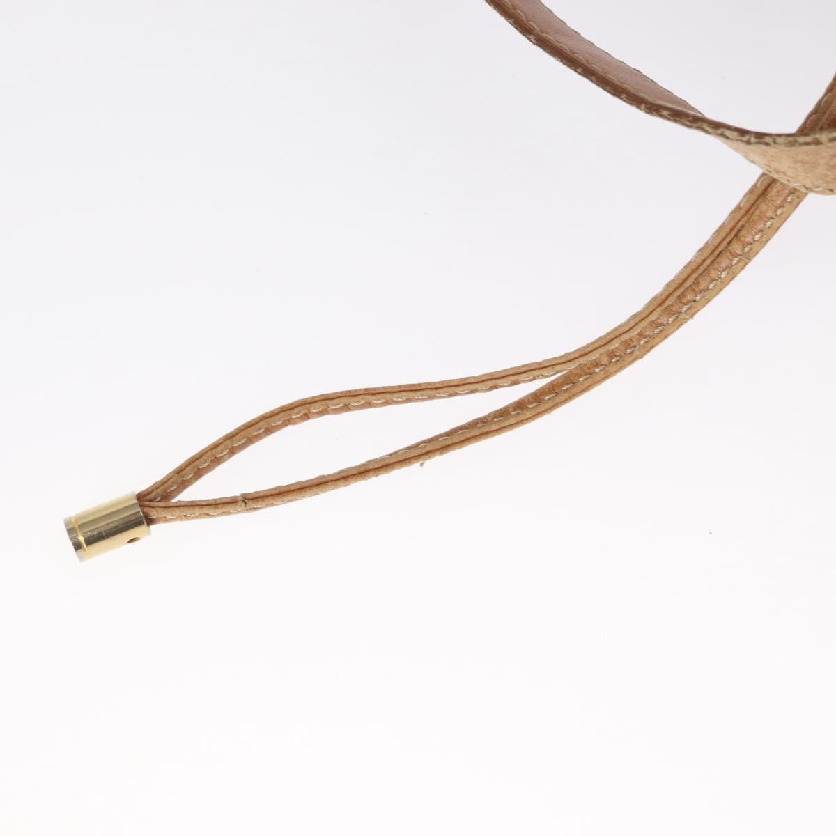 CELINE Macadam Canvas Shoulder Bag PVC Leather Brown Gold Auth 152579