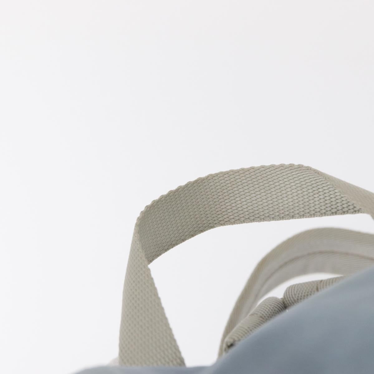 PRADA Backpack Nylon Light Blue Silver Auth 152581