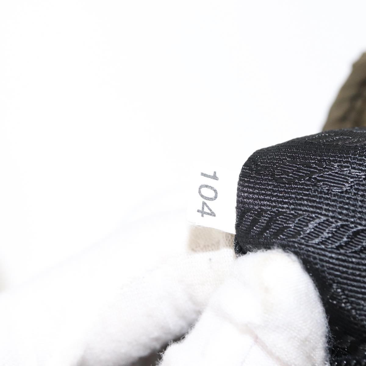 PRADA Backpack Nylon Khaki Silver Auth 152582