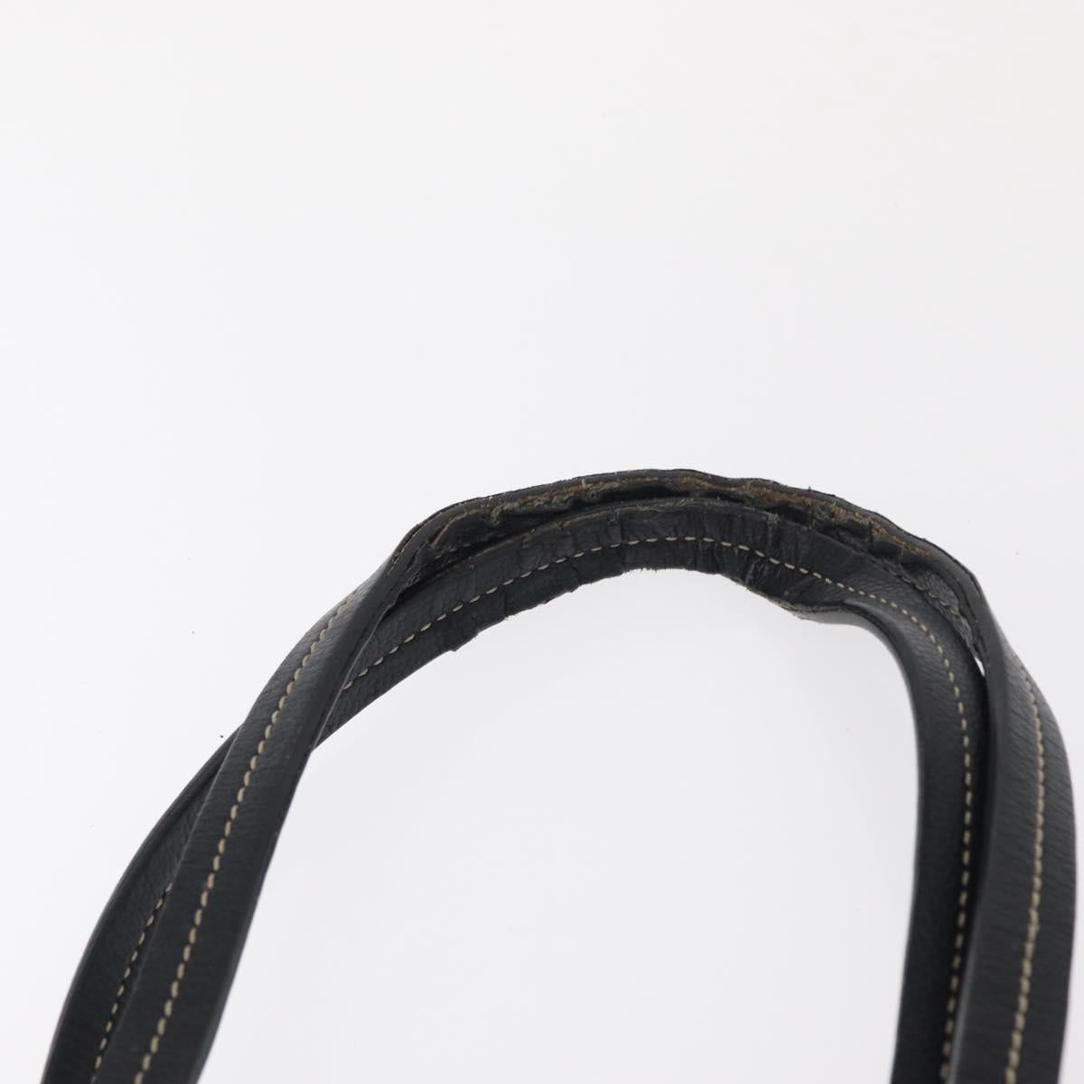 CHANEL Central Station Tote Bag PVC Canvas Black Silver CC Auth 152594