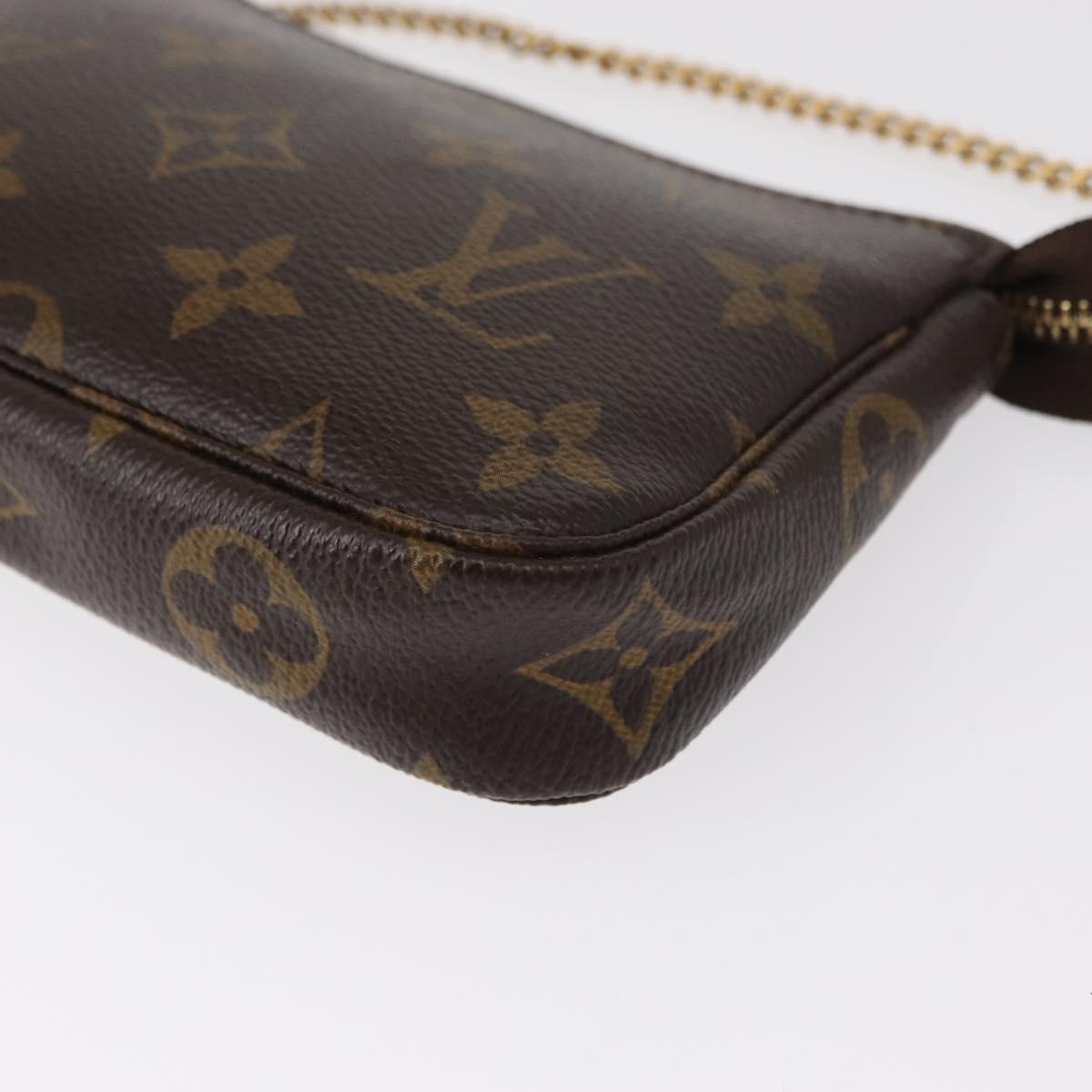 LOUIS VUITTON Monogram Mini Pochette Accessoires Pouch M58009 LV Auth 152598