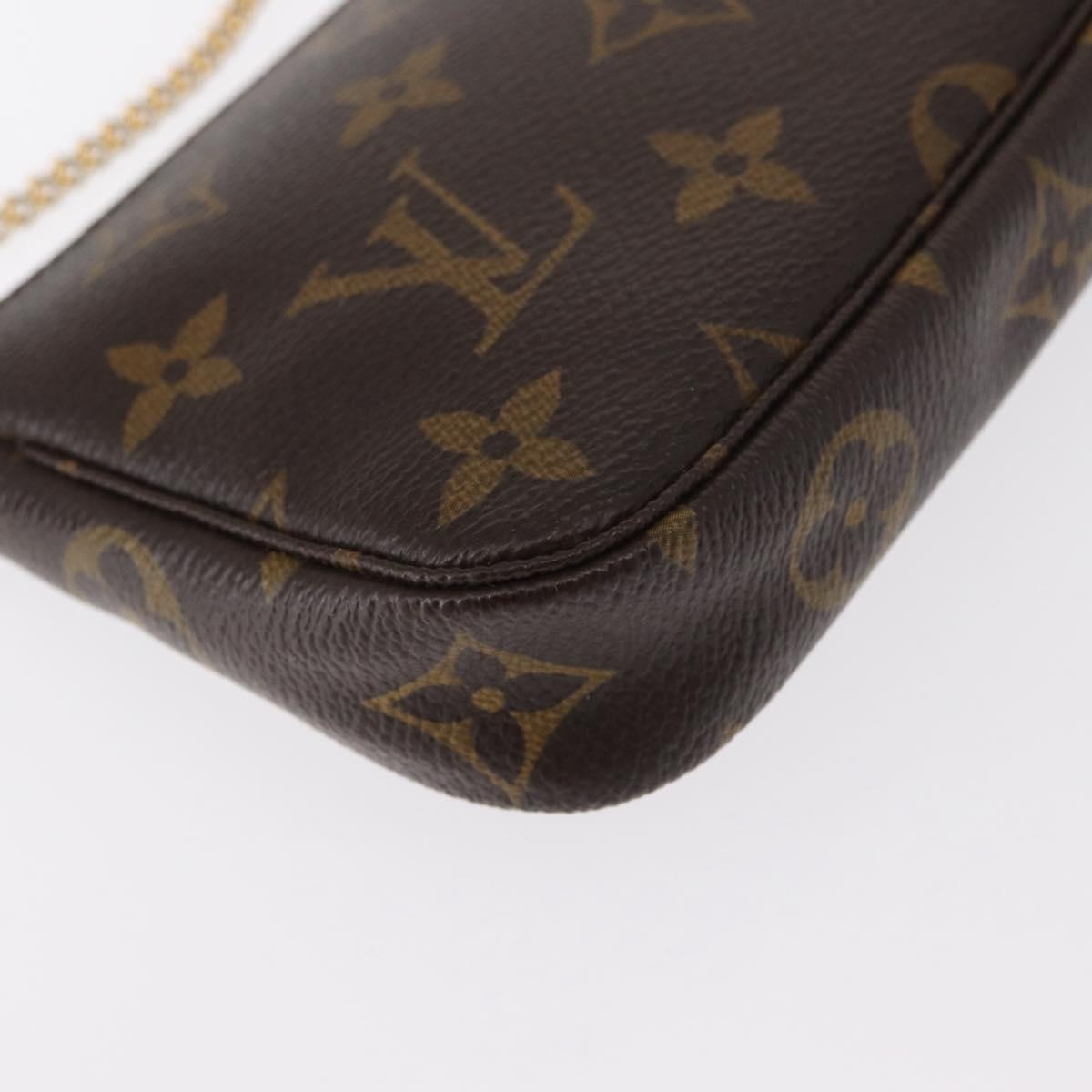 LOUIS VUITTON Monogram Mini Pochette Accessoires Pouch M58009 LV Auth 152598