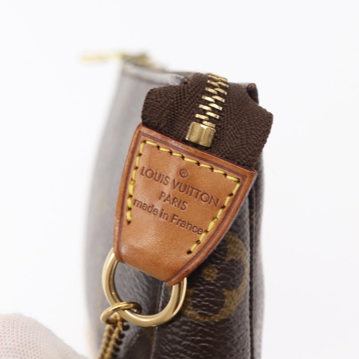 LOUIS VUITTON Monogram Mini Pochette Accessoires Pouch M58009 LV Auth 152598