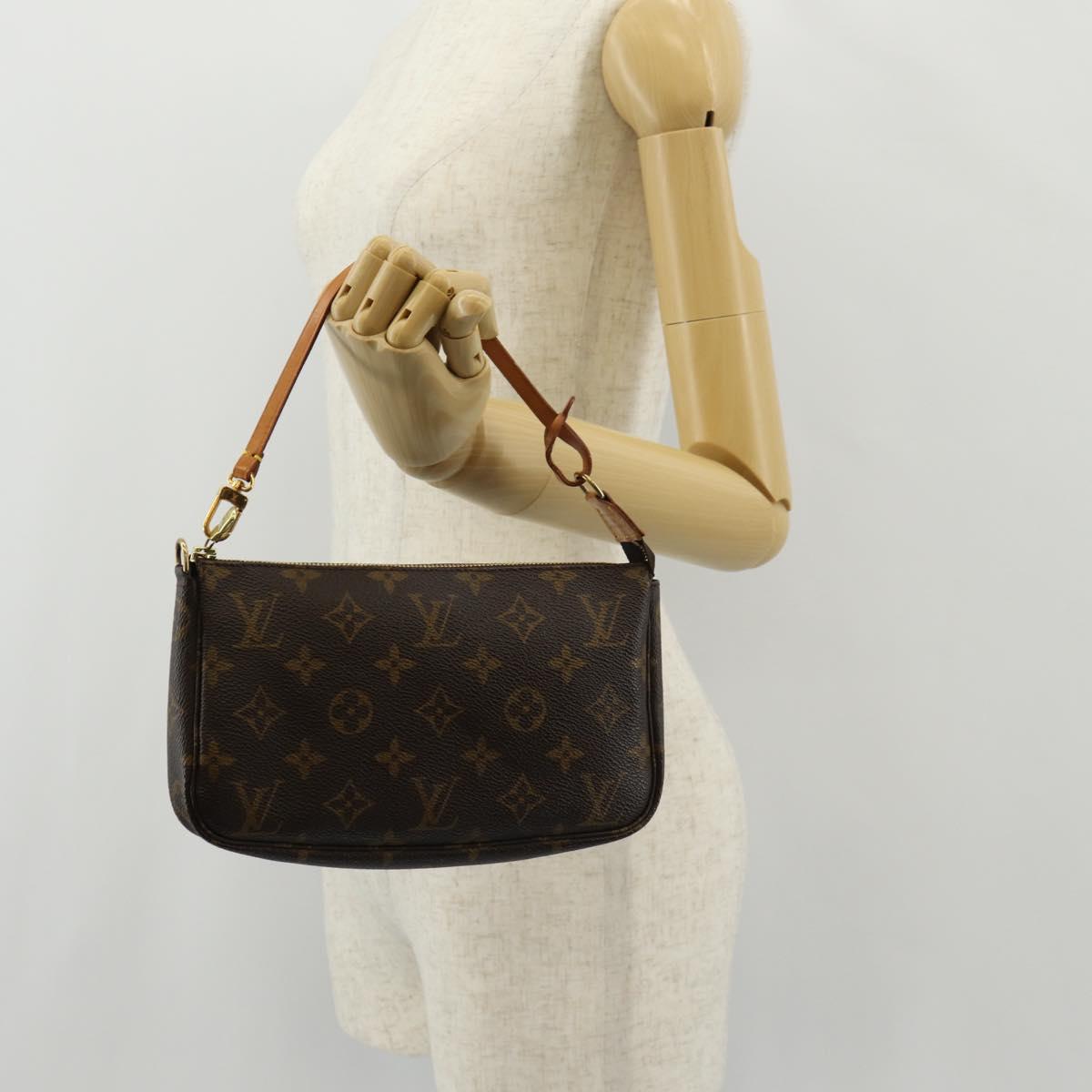 LOUIS VUITTON Monogram Pochette Accessoires Pouch M51980 LV Auth 152599V