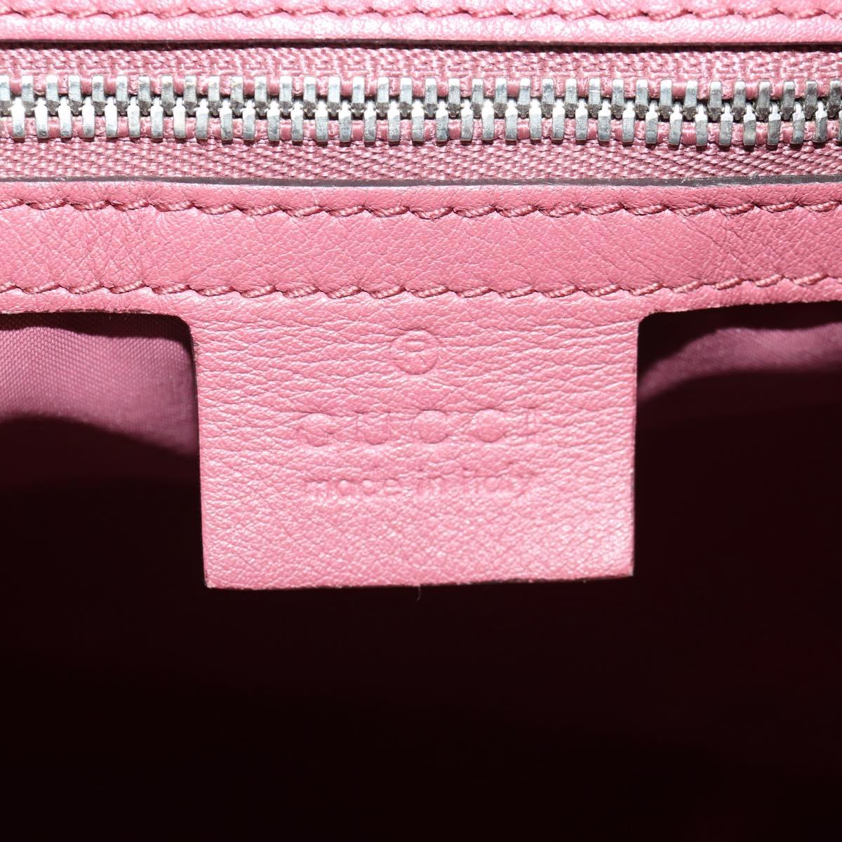 GUCCI GG Blooms Backpack PVC Beige Silver 405019 Auth 152607A