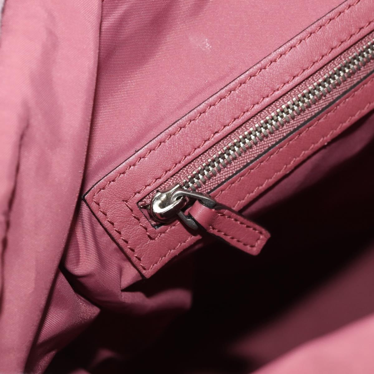 GUCCI GG Blooms Backpack PVC Beige Silver 405019 Auth 152607A